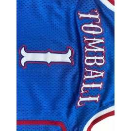 Kids Sport Jerseys Youth For Boys Girls #1 TOMBALL Basketball Jersey, 3-14Years Blue