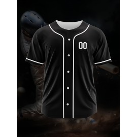 [Polyester Jersey] 100% Polyester Customizable Youngsters Baseball Jersey | Breathable & Washable, All-Over Print, Loose Fit, Sports & Casual Style for Boys & Girls | Perfect for Parties, Beach, Festive Occasions, Party Attire|Sporty Outfit