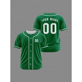 [Polyester Jersey] 100% Polyester Customizable Youngsters Baseball Jersey | Breathable & Washable, All-Over Print, Loose Fit, Sports & Casual Style for Boys & Girls | Perfect for Parties, Beach, Festive Occasions, Party Attire|Sporty Outfit