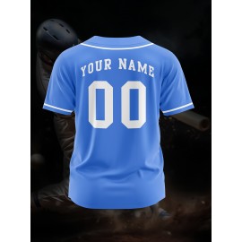 [Polyester Jersey] 100% Polyester Customizable Youngsters Baseball Jersey | Breathable & Washable, All-Over Print, Loose Fit, Sports & Casual Style for Boys & Girls | Perfect for Parties, Beach, Festive Occasions, Party Attire|Sporty Outfit