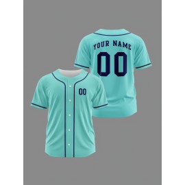 [Polyester Jersey] 100% Polyester Customizable Youngsters Baseball Jersey | Breathable & Washable, All-Over Print, Loose Fit, Sports & Casual Style for Boys & Girls | Perfect for Parties, Beach, Festive Occasions, Party Attire|Sporty Outfit