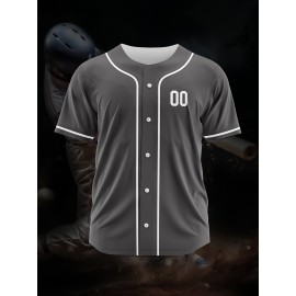 [Polyester Jersey] 100% Polyester Customizable Youngsters Baseball Jersey | Breathable & Washable, All-Over Print, Loose Fit, Sports & Casual Style for Boys & Girls | Perfect for Parties, Beach, Festive Occasions, Party Attire|Sporty Outfit