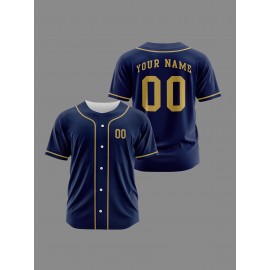 [Polyester Jersey] 100% Polyester Customizable Youngsters Baseball Jersey | Breathable & Washable, All-Over Print, Loose Fit, Sports & Casual Style for Boys & Girls | Perfect for Parties, Beach, Festive Occasions, Party Attire|Sporty Outfit