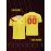 1pc Customizable Soccer Jersey for Kids - Personalized Name & Number, V-Neck, Knit Polyester, All-Season Sports & Casual Top for Boys & Girls, Preppy Street Style, Medium Stretch, Regular Fit