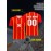 Customizable Youngsters' Soccer Jersey - V-Neck, Personalized Name & Number, Red and Yellow Striped, Comfortable Polyester, Ideal for Sports & Outdoor Activities