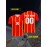 Customizable Youngsters' Soccer Jersey - V-Neck, Personalized Name & Number, Red and Yellow Striped, Comfortable Polyester, Ideal for Sports & Outdoor Activities