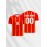 Customizable Youngsters' Soccer Jersey - V-Neck, Personalized Name & Number, Red and Yellow Striped, Comfortable Polyester, Ideal for Sports & Outdoor Activities