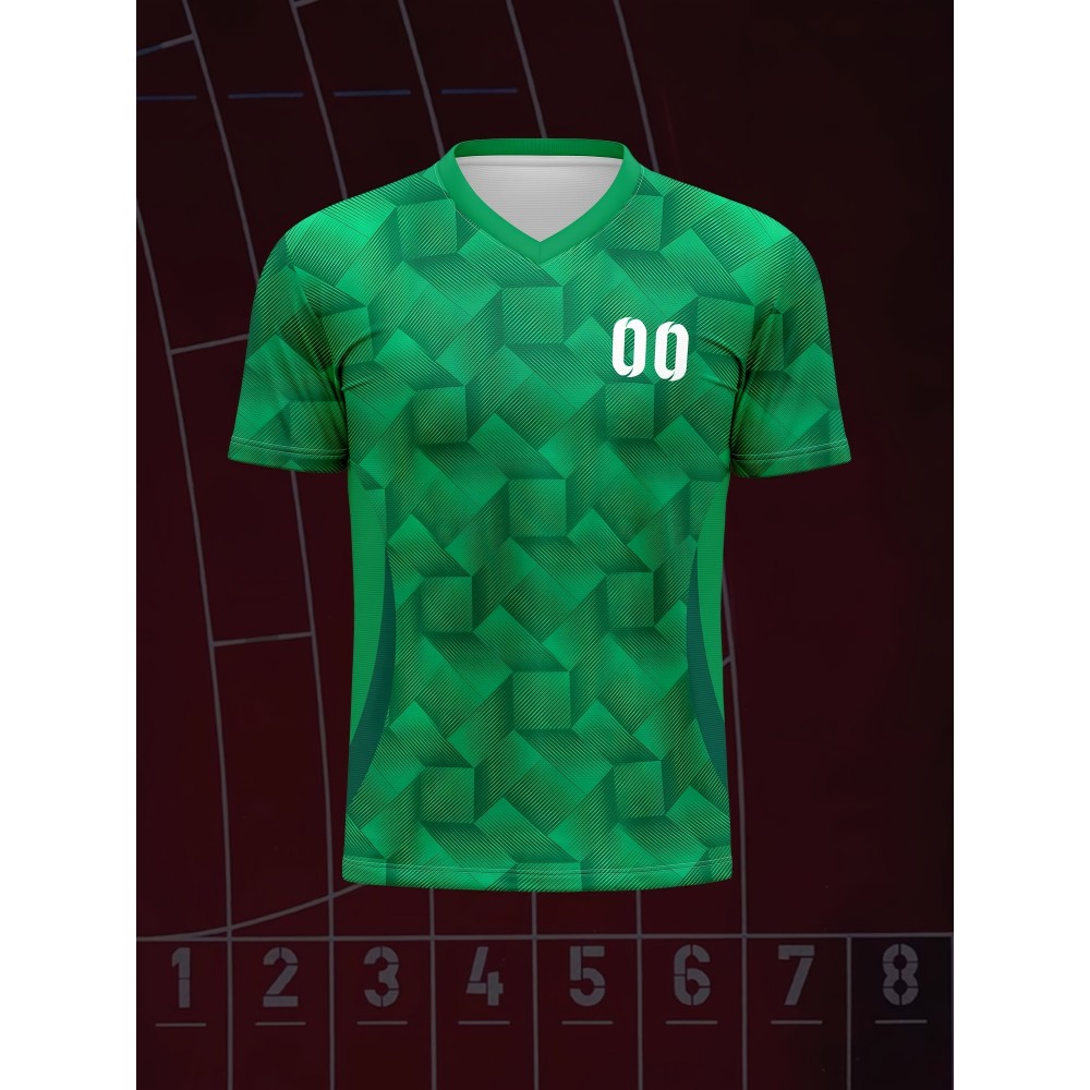 [Customizable Soccer Shirt] Comfortable V-Neck Soccer Shirt, Customizable with Name And Number | 2025 Model for Sports, Leisure, And Outdoor Running