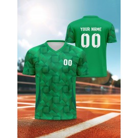 [Customizable Soccer Shirt] Comfortable V-Neck Soccer Shirt, Customizable with Name And Number | 2025 Model for Sports, Leisure, And Outdoor Running