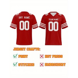 Customized football jerseys, personalized football shirts, printed and sewn names and numbers, personalized football and tennis jerseys, outdoor sports matches