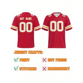 Customized football jerseys, personalized football shirts, printed and sewn names and numbers, personalized football and tennis jerseys, outdoor sports matches