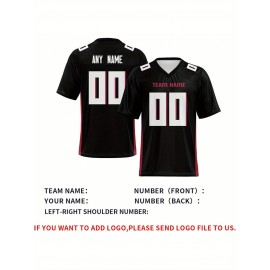 Customized football jerseys, personalized football shirts, printed and sewn names and numbers, personalized football and tennis jerseys, outdoor sports matches