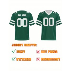 Customized football jerseys, personalized football shirts, printed and sewn names and numbers, personalized football and tennis jerseys, outdoor sports matches