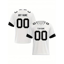 Customized football jerseys, personalized football shirts, printed and sewn names and numbers, personalized football and tennis jerseys, outdoor sports matches