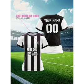 Custom Women's Soccer Jersey - Personalized Team & Name Customization, Plus-Size Football Shirt with Quick-Dry Fabric, Breathable Training Top for Women's Teams, Games, Practice - Athletic Apparel, Comfortable Fit