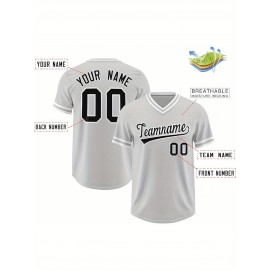 Customizable Plus Size V-Neck Baseball Jacket - Personalized Name & Number Stitched Design, Red/Black Contrast, Comfortable Non-Stretch Fabric, Breathable Summer Sports Shirt for Women, Casual Sportswear | Sporty Vneck Jacket | Durable Sportswear