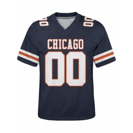 Customized plus-size football shirts, personalized short-sleeved shirts with any name and number, plus-size Women's football city team gifts