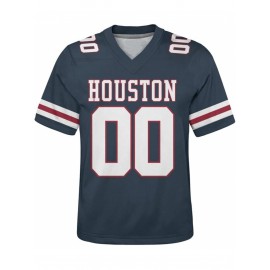 Customized plus-size football shirts, personalized short-sleeved shirts with any name and number, plus-size Women's football city team gifts