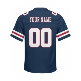 Customized plus-size football shirts, personalized short-sleeved shirts with any name and number, plus-size Women's football city team gifts