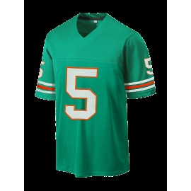 Men's Green #5 Embroidered Rugby Jersey - Loose Fit Breathable V-Neck Top for Sports, Casual & Streetwear | All-Season Outdoor & Gym Wear | Machine Washable, Embroidered Detailing