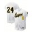 Men's White & Golden #8-24 Baseball Jersey - Embroidered