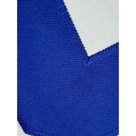 Men's White #11 Embroidered Rugby Jersey - Loose Fit Breathable V-Neck Top with Blue Numerals & Lettering, All-Season Casual & Sports Wear for Outdoor Activities, Running, Gym - Machine Washable, Sporty Streetwear, Comfortable Fit