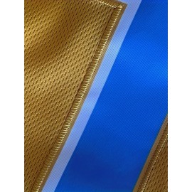 Men'S Yellow # 34 Baseball Jersey, Button Style Short Sleeved Breathable Shirt, Classic Retro High-End Letter Embroidery Design, Suitable for Training And Games