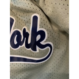 Men's Gray # 2 Basketball Shorts, Classic Letter Embroidery Design, Breathable Shirt With Button Style Short Sleeves, Suitable For Training And Competition