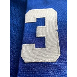 Men's Blue # 33 Rugby Jacket Loose Embroidered Sports, Fashionable, Casual, Street Breathable Rugby Top