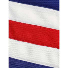 Men'S #21 USA Hockey Jersey, SheLucki, Polyester V-Neck Sports Sweatshirt, Embroidered Long Sleeve, Casual & Outdoor Top, Slight Stretch Knit Fabric, for Adults & Teens, Four Seasons Wear