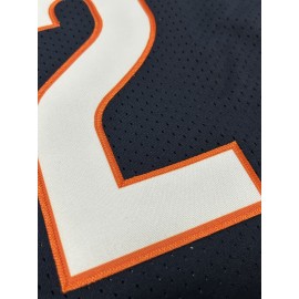 Men's #2 Black American Football Jersey - Breathable, Embroidered Casual Streetwear for Sports & Outdoor Activities