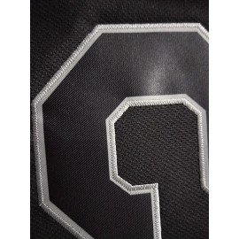 Men's Black #2 Baseball Jersey - Classic Embroidered Letter Design, Breathable Button-Up V-Neck Shirt, Loose Fit for Training, Competition & Casual Wear | All-Season Sportswear for Men & Teens, Comfortable Athletic Wear