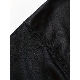 Men's Black #13 Embroidered Rugby Jersey - Loose Fit Breathable V-Neck Top with Mesh Panels for Sports, Casual & Streetwear | All-Season Machine Washable Athletic Shirt