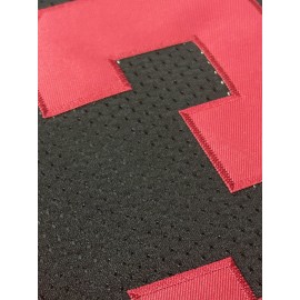 Men's Black #23 Embroidered Rugby Shirt - Breathable Loose Fit V-Neck Jersey Top for Sports, Casual & Streetwear | All-Season Machine Washable Athletic Apparel, Rugby Jersey, Breathable Fabric