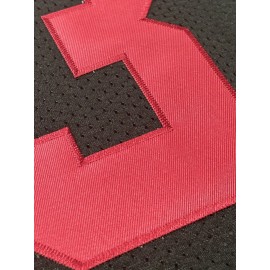 Men's Black #23 Embroidered Rugby Shirt - Breathable Loose Fit V-Neck Jersey Top for Sports, Casual & Streetwear | All-Season Machine Washable Athletic Apparel, Rugby Jersey, Breathable Fabric