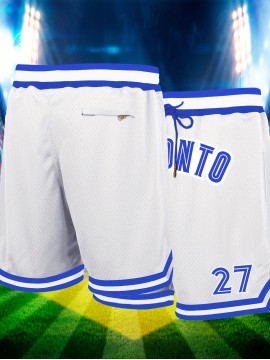 [Everyday Comfort] Men's White #27 Basketball Shorts, Classic Letter Embroidery Design, Breathable Button- Shirt, Polyester 100%, Loose Fit, with Knit Fabric for Training & Competition, All Seasons Sports Style