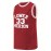 Men'S Red # 33 Basketball Jersey, Casual, Fashionable, Breathable And Sporty, High-Quality Letter Embroidered Street Basketball Round Neck Pullover