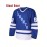 Men'S Ice Hockey Shirt # 88 Embroidered Details - Perfect For Sports And Casual Wear Blue Size S-3XL