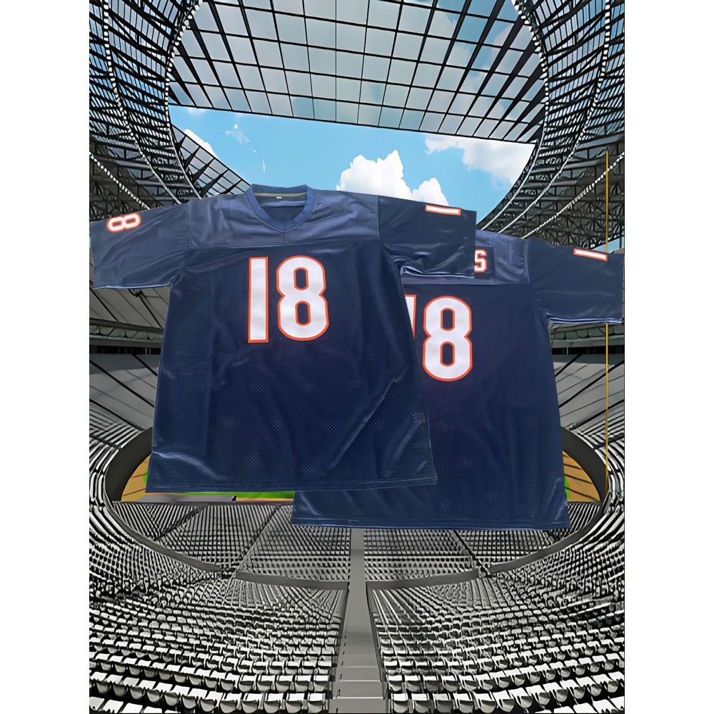 Men'S Baseball Shirt # 56 Black Sports Shirt Knitted Loose Fabric