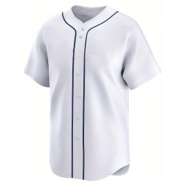Men'S Seattle #44 Embroidery Baseball Jersey, Moisture Wicking, Breathable And Lightweight, UV Protection, Fade Resistant, Slightly Stretch Breathable Button Sports Uniform For Training Party, As Gifts For Baseball Fans