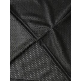 Men'S American Football Top # 16 Black Football Jacket Breathable V-neck Embroidered Polyester Loose Fabric