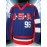 Men's #96 Blue & Red USA Hockey Jersey - V-Neck,, Lightweight Polyester Captain's Sweatshirt with Striped Accents for Team Sports, Casual Wear & More