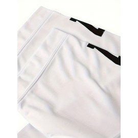 Men'S American Football Uniform # 7 White Embroidered Polyester Sports Shirt