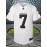Men'S American Football Uniform # 7 White Embroidered Polyester Sports Shirt