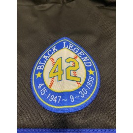 Men'S Black #42 Baseball Jersey Loose Embroidery Sporty, Fashionable, Casual, Breathable on The Street