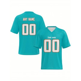 Customized football jerseys, personalized football shirts, printed and sewn names and numbers, personalized football and tennis jerseys, outdoor sports matches
