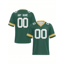 Customized football jerseys, personalized football shirts, printed and sewn names and numbers, personalized football and tennis jerseys, outdoor sports matches
