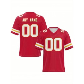 Customized football jerseys, personalized football shirts, printed and sewn names and numbers, personalized football and tennis jerseys, outdoor sports matches